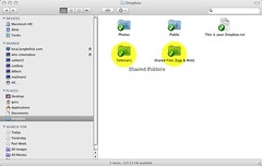 dropbox shared folders