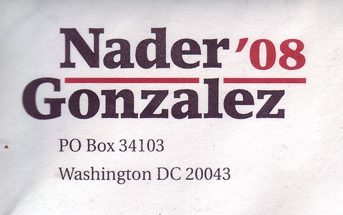 Nader - Gonzalez '08