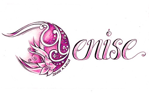 Fancy Script Names" Tattoo Design by Denise A. Wells | Flickr - Photo ...