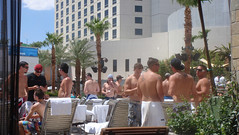 By the pool, Vegas
