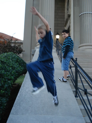 Seth tries to jump very high by <span class=