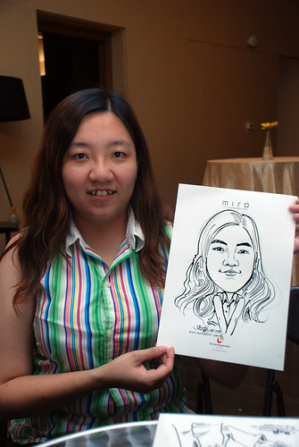 Caricature live sketching for Far East Organisation SPH Media Night The Miro 16