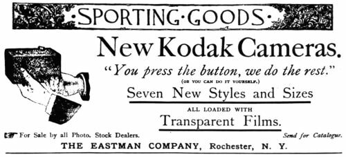 anuncio impreso de la Kodak 100 Vista