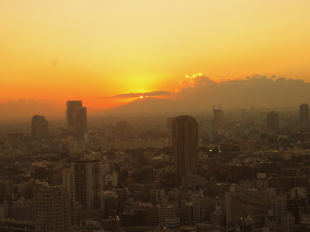 Sunset over Tokyo