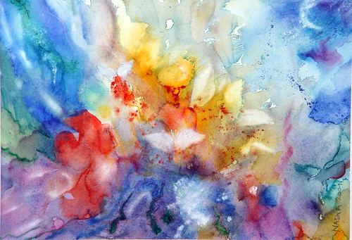 Art: watercolour 2009:...light of a dream...or hope for a new love...