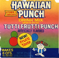 Hawaiian Punch Tutti Frutti label