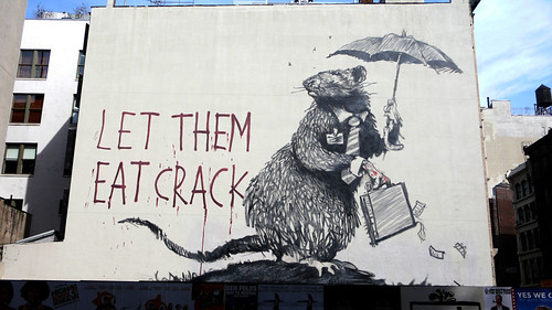 'Let them eat crack' de Bansky