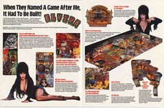 Elvira and the Party Monsters promo flyer centerfold
