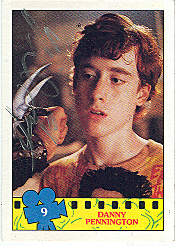 Teenage Mutant Ninja Turtles the Movie ..Movie Photo Cards #9 'Danny Pennington' ..signed by actor,& infamous filmogrophile Mike Turney (( 1990 / 2008 ))