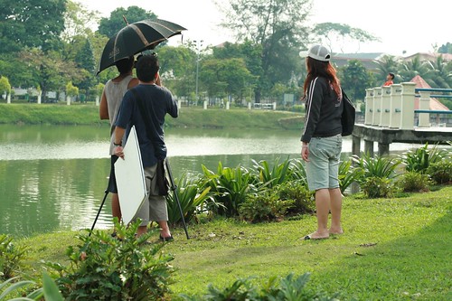 Setting up a scene for Ming Wei