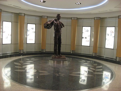 George Bush Sr. Statute in Houston Airport