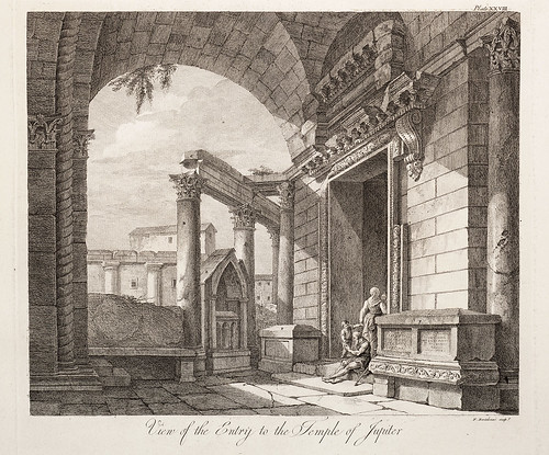 08-Vista de la entrada al templo de Júpiter,