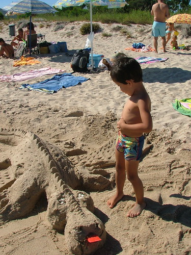 La Spiaggia di Pineta Mugoni: Andrea e i giochi di sabbia