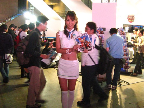 First booth babe I saw at Tokyo Game Show 2008