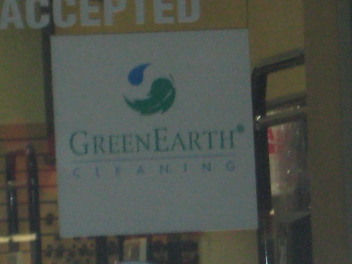 GreenEarth dry cleaning sign