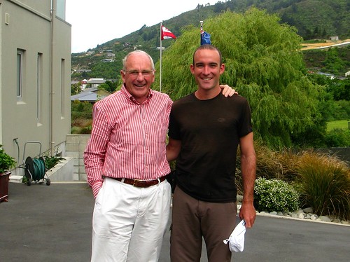 With Peter Yarrell in Picton, New Zealand