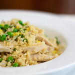 Couscous with Chicken, Lemon, and Peas