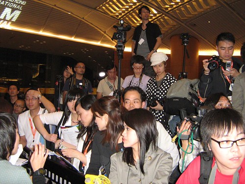 The press during the opening ceremony of HK International Film Fest