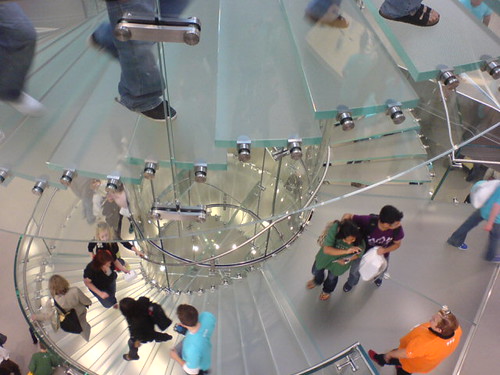Never Ending Staircase. Never-ending staircase. Apple Store opening in Boston