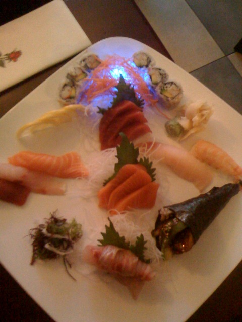 A really beautiful sushi plate