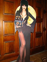 Elvira's Night Brew life-size standee