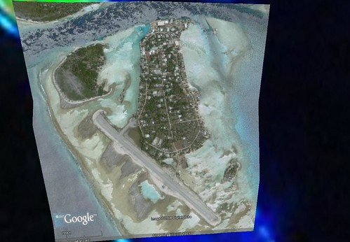 Apataki Atoll FP -Niutahi Village - Georectified DigitalGlobe Image from Google Earth (1-7,500)