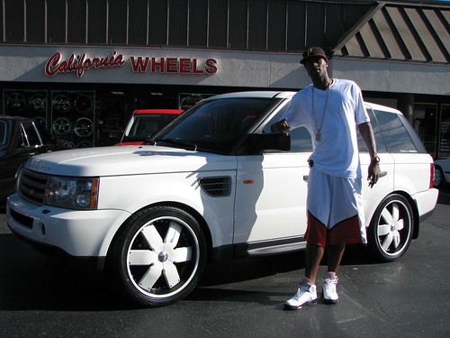 Stephen Jackson sporting a white Range Rover