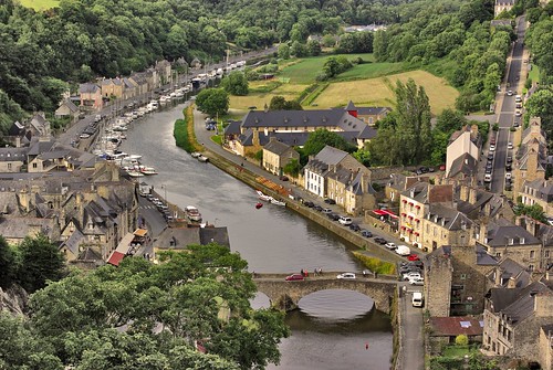 The 9th century fortified town of Dinan sits on the banks of the river Rance in Brittany. Photo: Mauro Mazzacurati