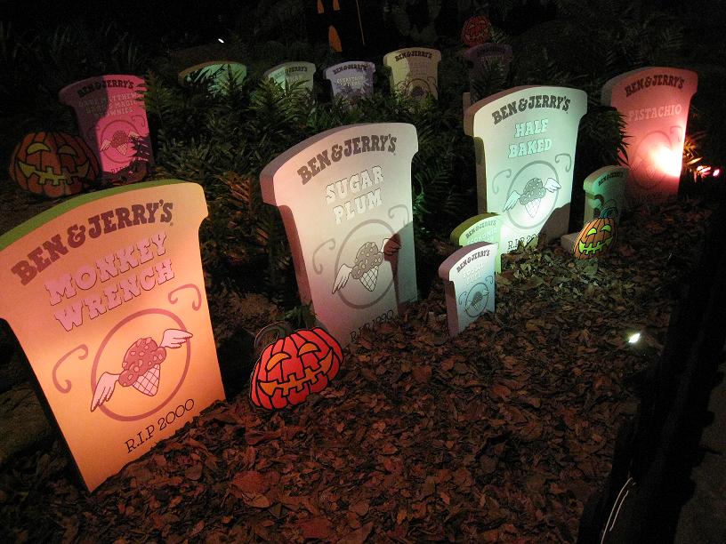Ben & Jerry Flavour Graveyard at Night Safari