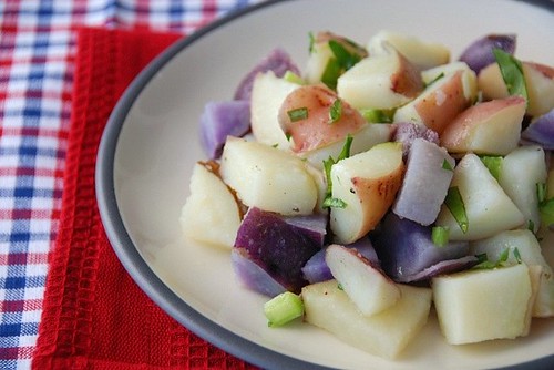 patriotic potato salad for the 4th of July