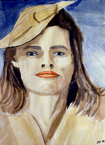 female portrait with hat