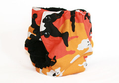 Boo! Camo Fly Baby Designs Pocket Diapers