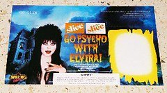 Slice Go Psycho With Elvira display sign