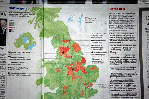 Hack Day Map in The Guardian Newspaper