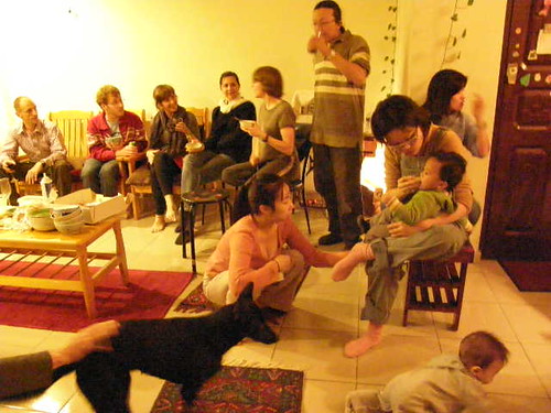 2008-12-14 Christmas Party at Katannya's Apartment