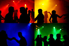 Collage: Tanz der Farben