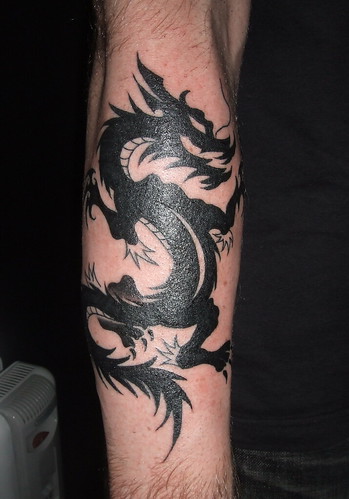 dragon tattoo man. Black Dragon Tattoos Design