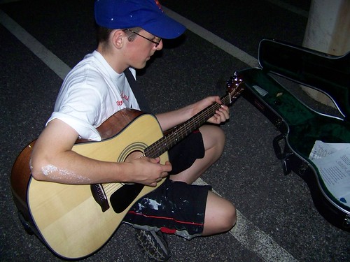 Picture of Calum playing his Guitar