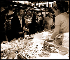 Fish Market Business Man