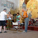 Garrison Fewell leads combo practice in Church of S. Tommasso e Prospero