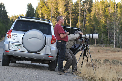 Photographers, Fishing Bridge Joint, Yellowstone NP