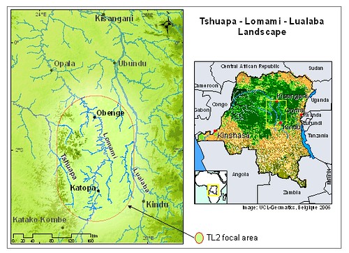 congo river map. on the Upper Congo River