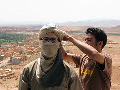 Todd becomes Ali Baba, on the way to the Sahara, Morocco