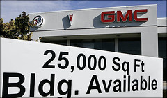 Closed automobile dealership available for lease