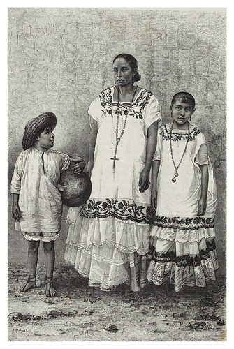 023-Mujeres mestizas y porteador de agua en Merida-Les Anciennes Villes du nouveau monde-1885- Désiré Charnay