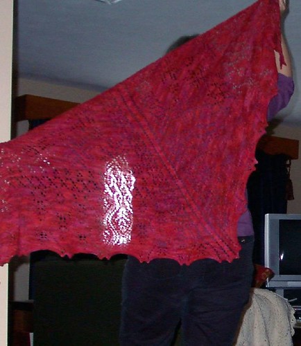 Mystic Light Shawl completed