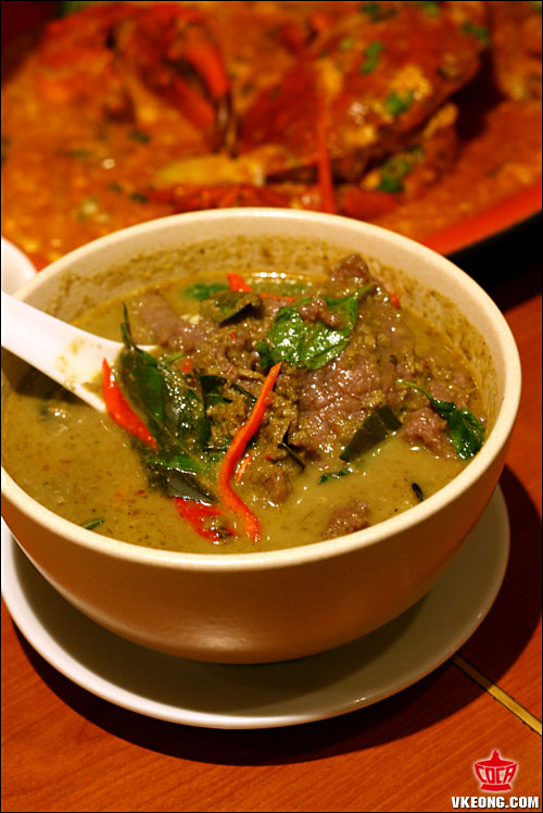 green curry beef
