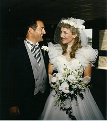 Wedding Day w Dad 1985