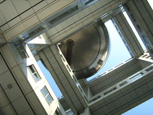 The observation globe of Fuji TV office