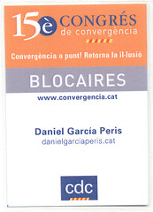 Acreditació Blocaire 15è Congrés de Convergència